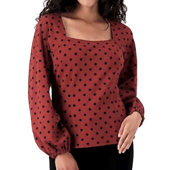 Girl With Curves Ponte Square Neck Blouse 2X (606) - Picture 1 of 8